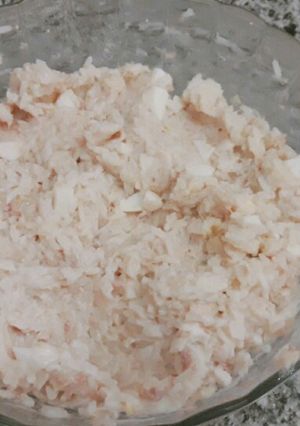 Una foto de Arroz con atún, huevo y mayonesa