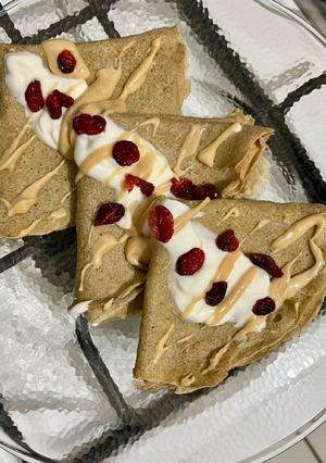 Una foto de Crepas dulces de avena