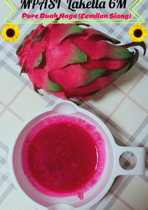 Foto resep Pure Buah Naga MPASI 6M