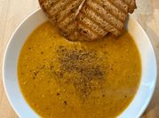 A picture of pumpkin soup