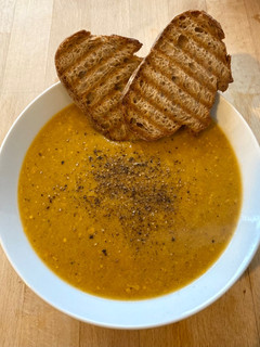 A picture of Pumpkin Soup 🥣.