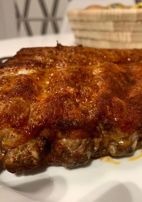 Una foto de Costilla adobada al horno