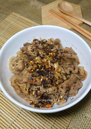 Foto resep Gyudon (japanese beef bowl) yoshinoya