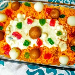A picture of Colourful Khoya Zarda.