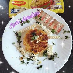 Maggi potato tikki or spicy masala Maggi tikki A picture of Maggi potato tikki or spicy masala Maggi tikki.