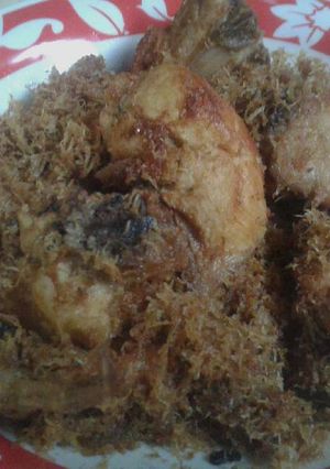 Foto resep Ayam serundeng simpel dan praktiss