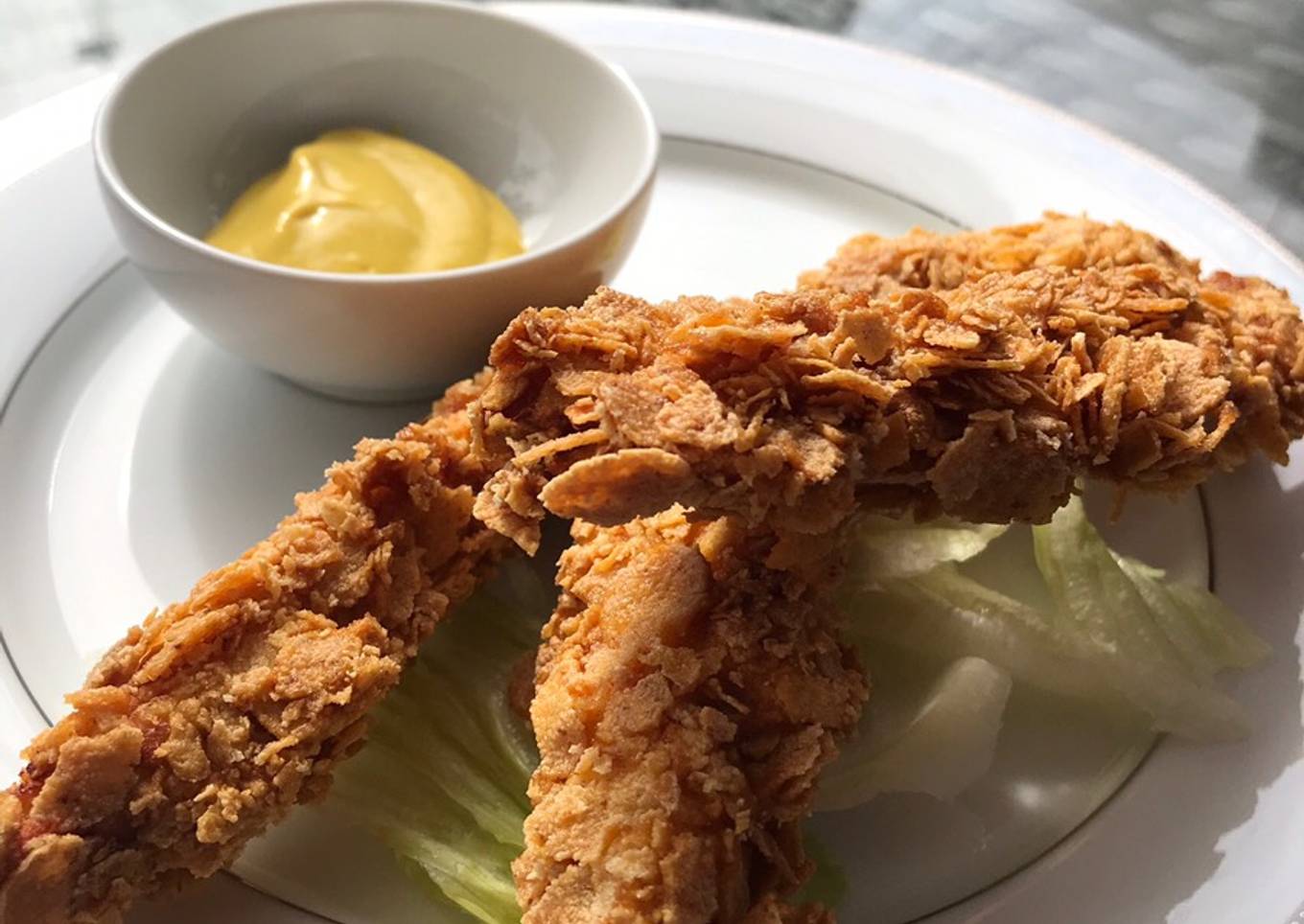 Pollo frito con cereal 🇺🇸