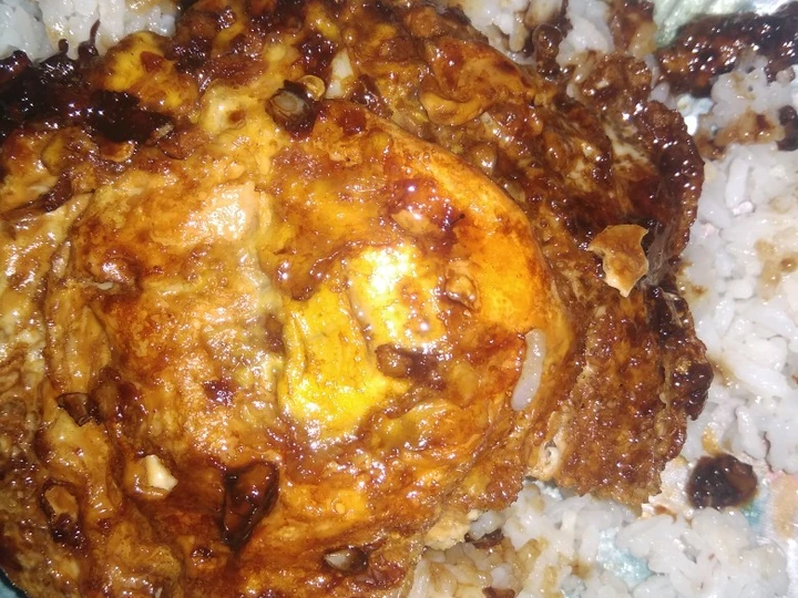 Cara Gampang Menyiapkan Resep Nasi telur Pontianak #dirumahaja yang  Bikin Ketagihan Anti Ribet, Uenak Banget