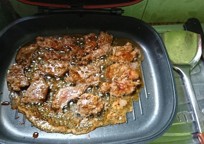 Resep Sate daging Happycall praktis&amp;ga ribet endul🍡🍡🍡, Lezat Sekali