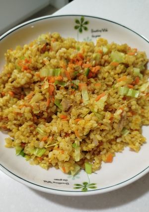 Foto resep Yellow Fried Rice Tuna