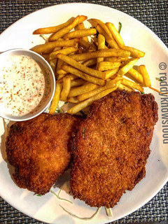 A picture of Herb crusted Fish ‘And’ Chips.