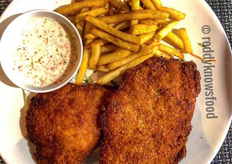 Steps to Prepare Homemade Herb crusted Fish ‘And’ Chips