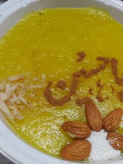 عکسی از دستور شله زرد