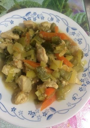 Una foto de Mix de verduras con pechuga