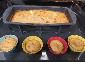 Foto principal de Pastel de calabacín y cebolla (BLW)