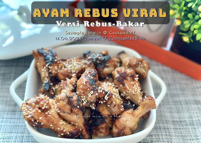 Resipi Ayam Rebus Viral Bakar Madu Versi Ubah Suai Oleh Sesimple