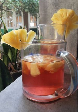 Foto resep Es sirup nanas