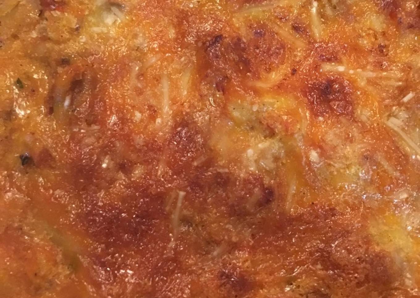 Pastelón de pasta con carne