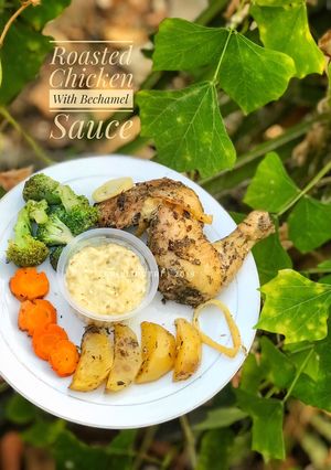 Foto resep Roasted Chicken with Bechamel Sauce