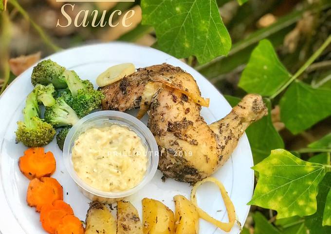 Roasted Chicken with Bechamel Sauce