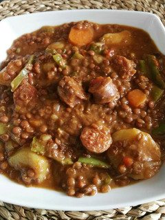 Una foto de Lentejas con chorizo