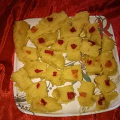 A picture of Leftover Rice burfi.