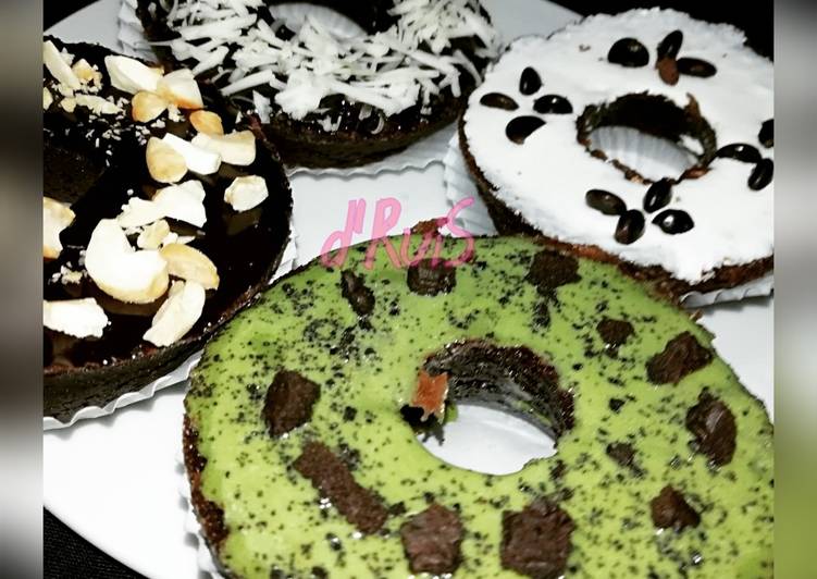 Brownies Donut #Brownut ala d'RuiS (tanpa pengembang)