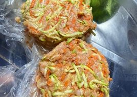 Hamburguesas de Pollo y Vegetales