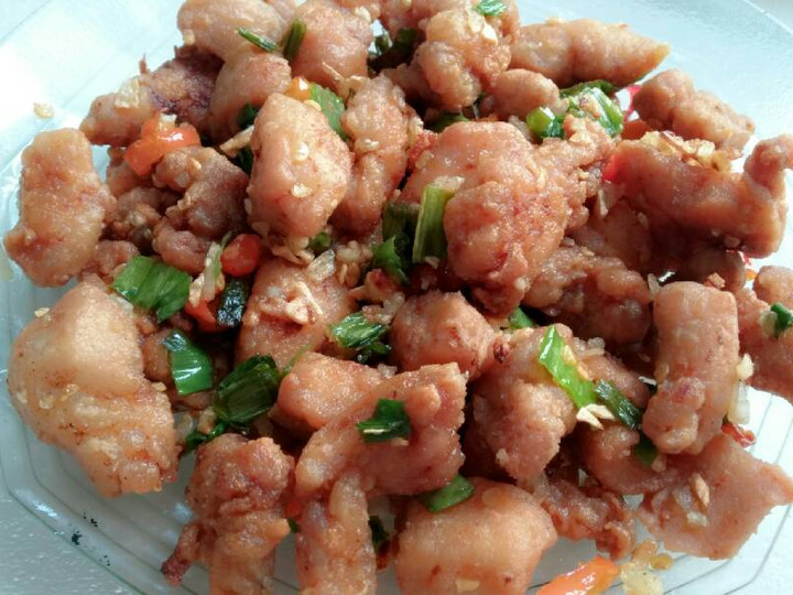 Bagaimana Membuat Ayam goreng pedas bumbu bawang putih Istimewa