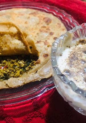 A picture of Tawa Qeema Paratha.