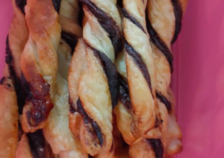 Chocolate twist pastry