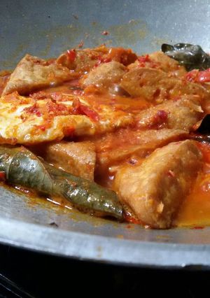Foto resep Tahu telor pedas