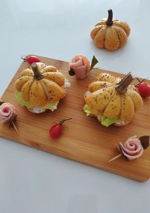 Une photo de Sandwich citrouille
