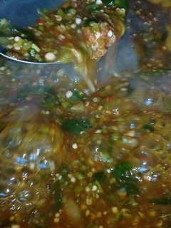 Miyan okro,zogale da ganyen okro ainihin hoton girkin