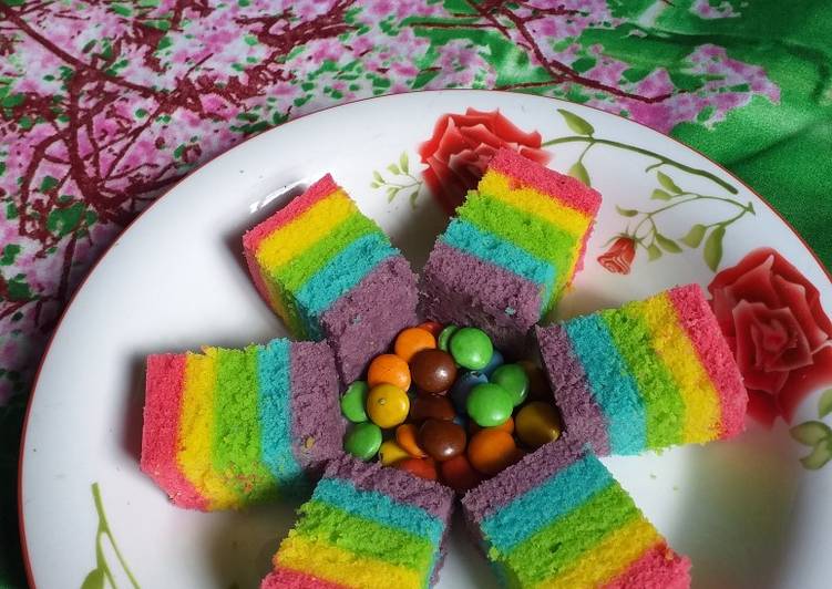 Bolu Rainbow kukus Ny.Liem, Recook dari ci Tintin