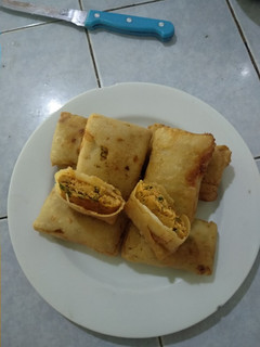 Foto resep Martabak isi daging tempe pedes