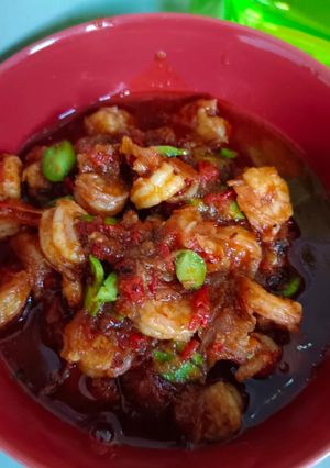 Foto resep Oseng Udang pete terasi