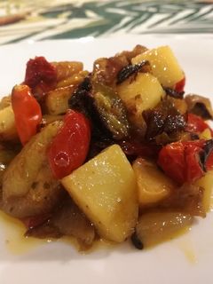 Foto di Patate con Peperoni e Cipolla di Tropea