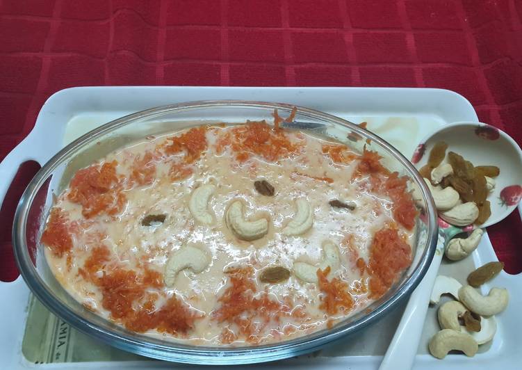 Carrot Rice Kheer with Date Palm Jaggery