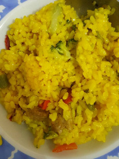 Una foto de Paella de magro y verduras