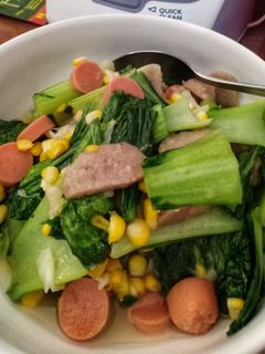 Foto resep Ca pakcoy bakso sosis