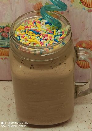 Φωτογραφία της συνταγής Smoothie μπανάνα, πορτοκάλι, μήλο και hemo