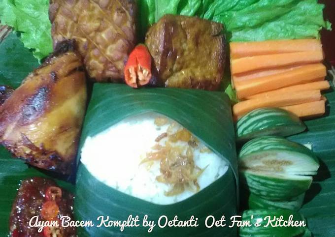 Resep Ayam bacem komplit, Bisa Manjain Lidah