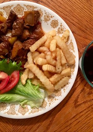 Hình của món Bò lúc lắc.