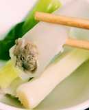 Hành paro nhồi thịt hấp (ăn dặm blw)