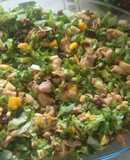 Ensalada de frutas y verduras con pollo 🍗👌