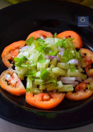 A picture of Kachumber Salad.