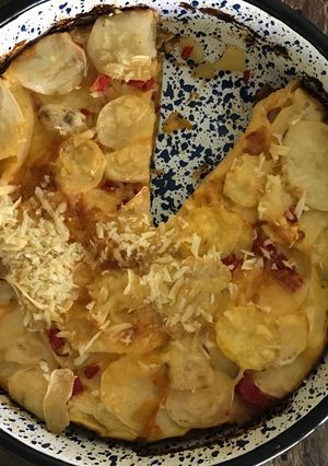 Una foto de Milhojas de papas