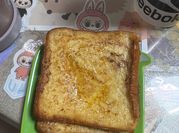 A picture of toast peanut butter toast