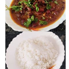 Rajma chawal A picture of Rajma chawal.